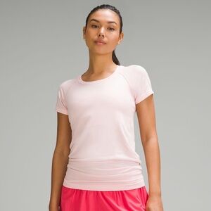 Like new Lululemon Swiftly tech 2.0 tee in Strawberry milkshake, size 4